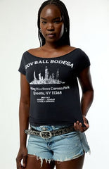 Pacsun x Gov Ball Bodega Off-The-Shoulder T-Shirt