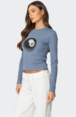 Edikted Magic 8 Long Sleeve T-Shirt