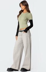 Edikted 13 Layered Long Sleeve T-Shirt