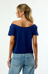 WILD COLLECTIVE x MLB Houston Astros Off-The-Shoulder T-Shirt