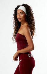 HYPE & VICE Harvard Crimson Embroidered Tube Top
