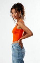 HYPE & VICE Florida Gators Knit Corset Top