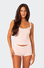 Edikted Mariana Pointelle Tank Top