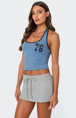 Edikted 76 Striped Halter Top