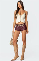Edikted Interlocked V Neck Tank Top
