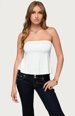 Edikted Beaux Strapless Babydoll Top