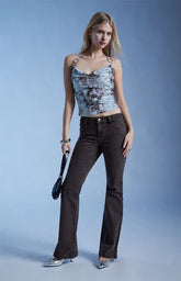 Third Charm Nicole Mesh Ring Tank Top
