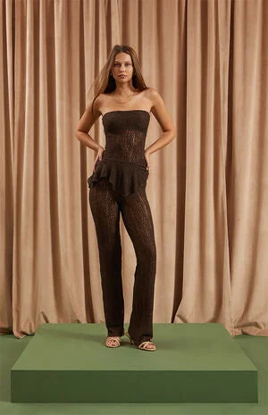 Beverly and Beck Shiloh Longline Lace Tube Top