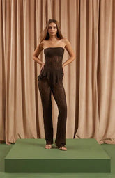 Beverly and Beck Shiloh Longline Lace Tube Top