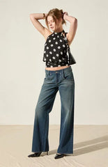 Beverly and Beck Mira Polka Dot Halter Top