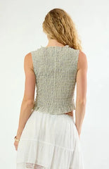 Daisy Street Thistle Plaid Tank Top