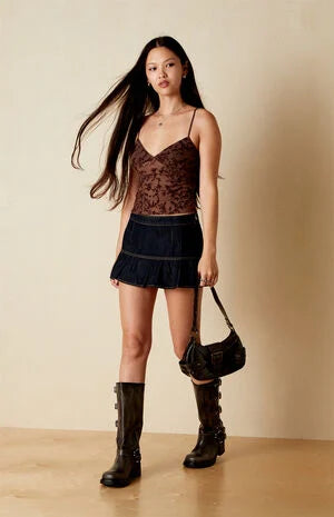 Your Favorite Hazel Burnout Velvet Floral Tank Top