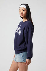 Pacsun Triple Star Crew Neck Sweatshirt