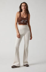 PAC 1980 PAC WHISPER Active Ivory Franchise Flare Yoga Pants