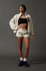 PAC 1980 Active Ski Fleece Aspen Sherpa Sweat Shorts