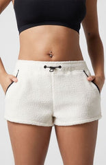 PAC 1980 Active Ski Fleece Aspen Sherpa Sweat Shorts