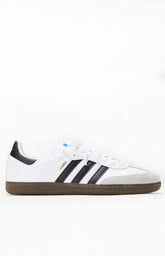 adidas Kids White & Black Samba Shoes