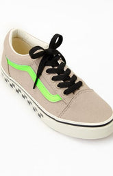 Vans Kids Tan Glow-In-The-Dark Old Skool Shoes