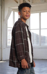 Pacsun Kids Plaid Flannel Long Sleeve Shirt
