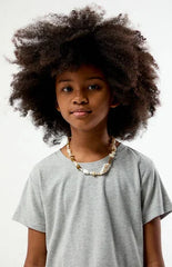 Pacsun Kids Heather Gray Ribbed Skimmer T-Shirt