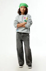 Pacsun Kids Baggy Jeans Gray Wash