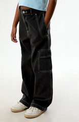 Pacsun Baggy Jeans Cargo Black Wash