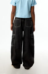 Pacsun Baggy Jeans Cargo Black Wash