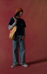 Pacsun Kids Baggy Jeans LA Embroidered Light Blue