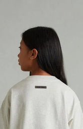 Fear of God ESSENTIALS Kids Heather Oatmeal Classic Short Sleeve T-Shirt