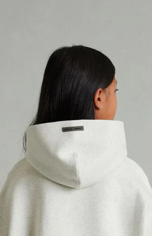 Fear of God ESSENTIALS Kids Heather Oatmeal Embossed Classic Hoodie