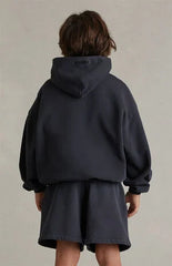 Fear of God ESSENTIALS Kids Faded Black Campus '90s Hoodie