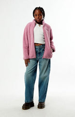 Pacsun Kids Pink Sherpa Jacket