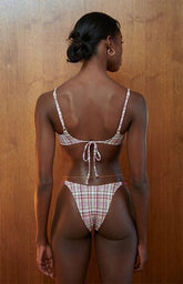 Pacsun Plaid Shiloh Underwire Bralette Bikini Top