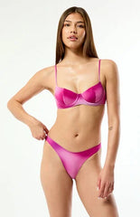 Pacsun Plum Madison Shine Balconette Underwire Bralette Bikini Top