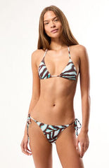 Pacsun Zebra Summer Triangle Bikini Top