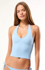 Pacsun Blue Camille Tank Bikini Top