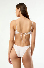 Pacsun Pink & White Plaid Rae High Cut Bikini Bottom
