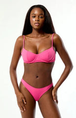 Pacsun Magenta Rae High Cut Bikini Bottom