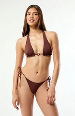 Pacsun Brown Summer Side Tie Bikini Bottom