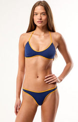 Pacsun Navy Rae High Cut Bikini Bottom