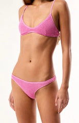 Pacsun Pink Jessie Scrunch Low Rise Bikini Bottom