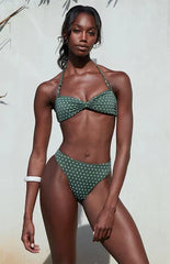 Pacsun Polka Dot Kaelan High Waisted Cheeky Bikini Bottom