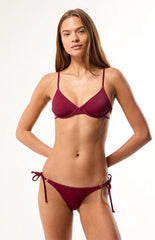 Pacsun Plum Animal Print Alani Ring Cheeky Bikini Bottom