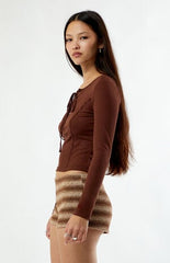 Your Favorite Striped Knit Micro Shorts