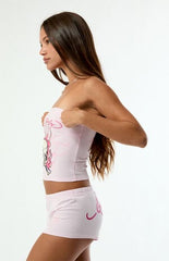 Ed Hardy Pink Flame Skull Shorts