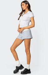 Edikted Isolde Scrunch Waist Sweat Shorts