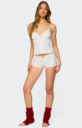 Edikted Viola Floral Lacey Shorts