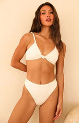 Dippin' Daisy's White Ultra High Cut Bikini Bottom