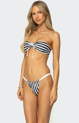 Edikted Dini Striped Bandeau Bikini Top