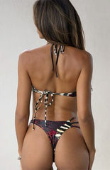 Tiger Mist Mixed Animal Print Sharli Cheeky Bikini Bottom